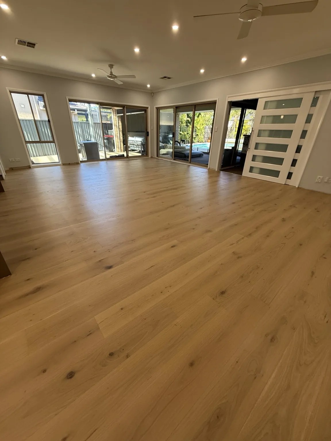 Engineered timber flooring living room